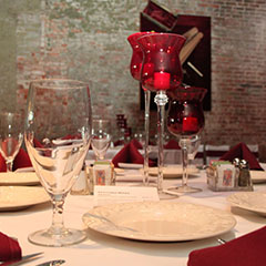 table setting for wedding reception